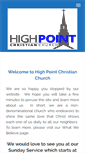 Mobile Screenshot of highpointchristian.org